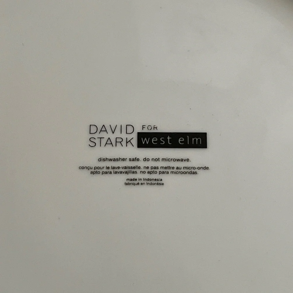 🌳WEST ELM🌳Designer David Stark for West Elm Dinner Plate/Replacement Plate